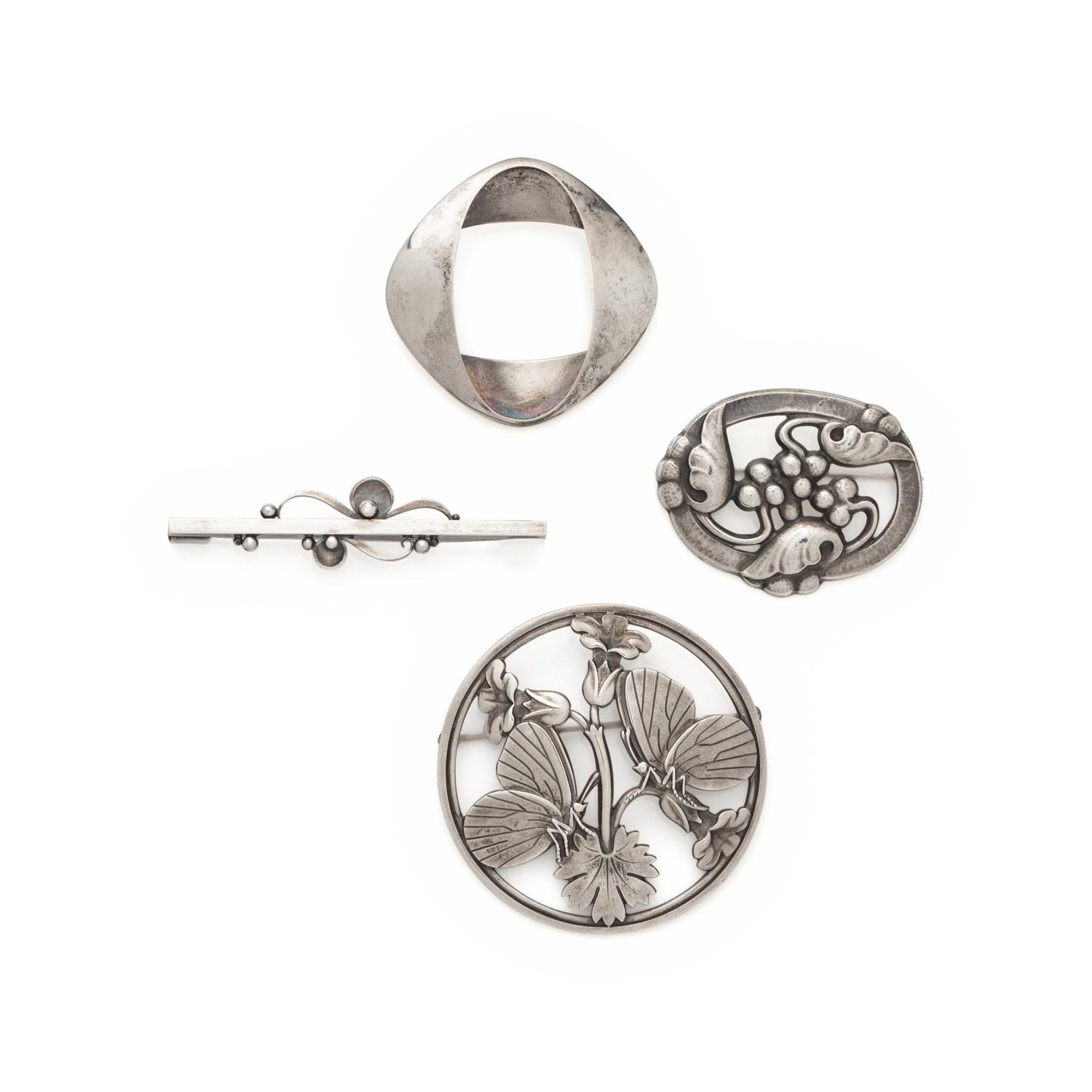 GEORG JENSEN, COLLECTION OF STERLING SILVER JEWELRY