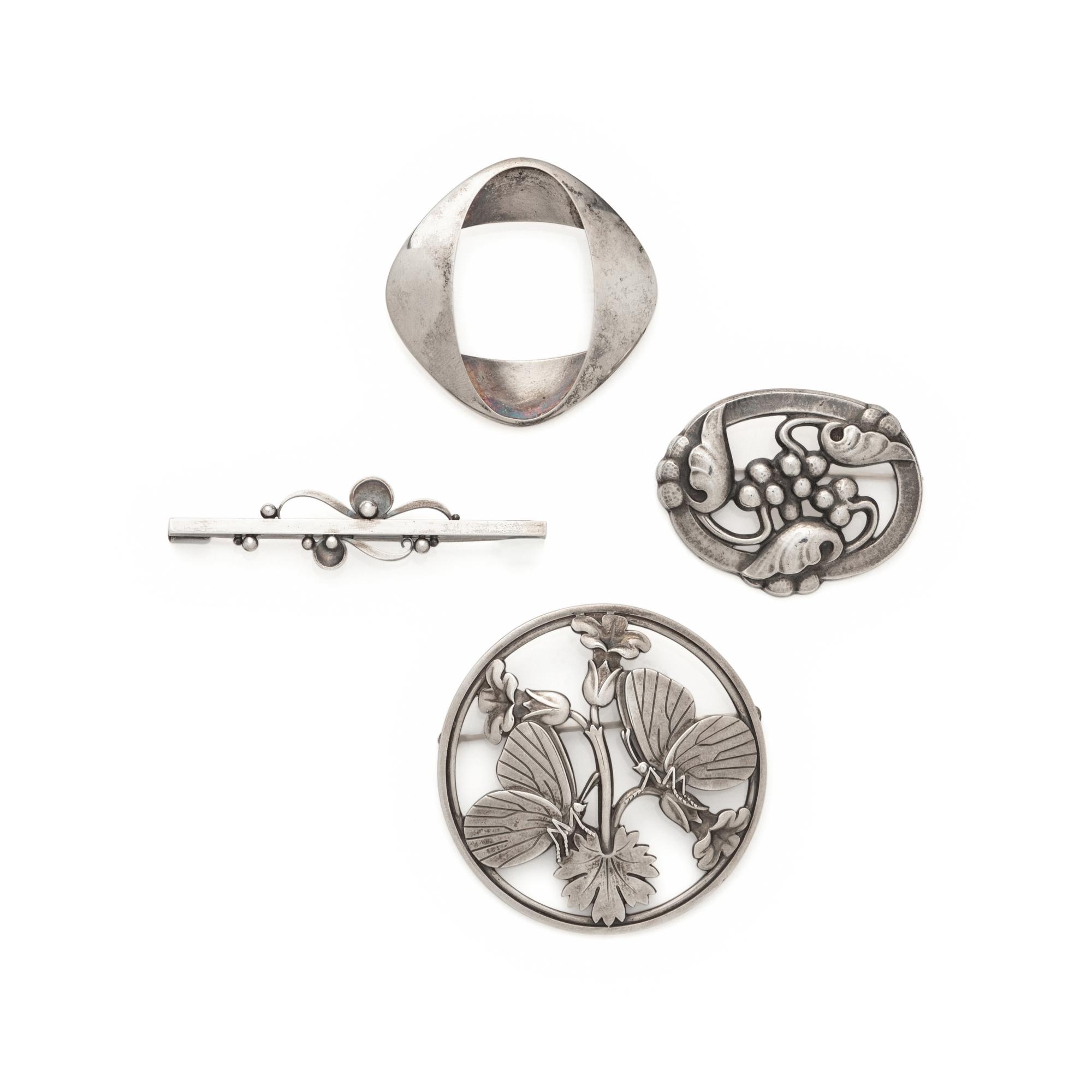 GEORG JENSEN, COLLECTION OF STERLING SILVER JEWELRY