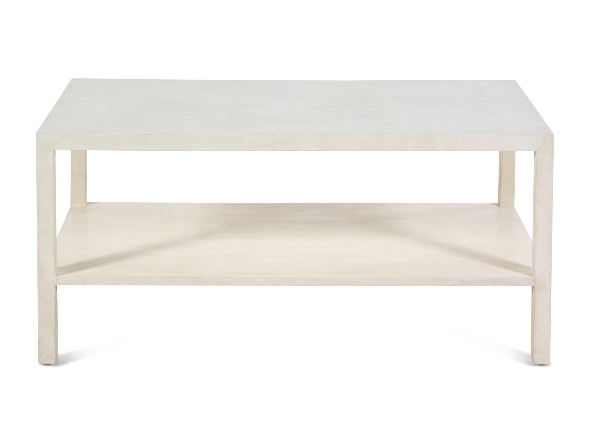 A White Painted Two-Tier Cocktail Table