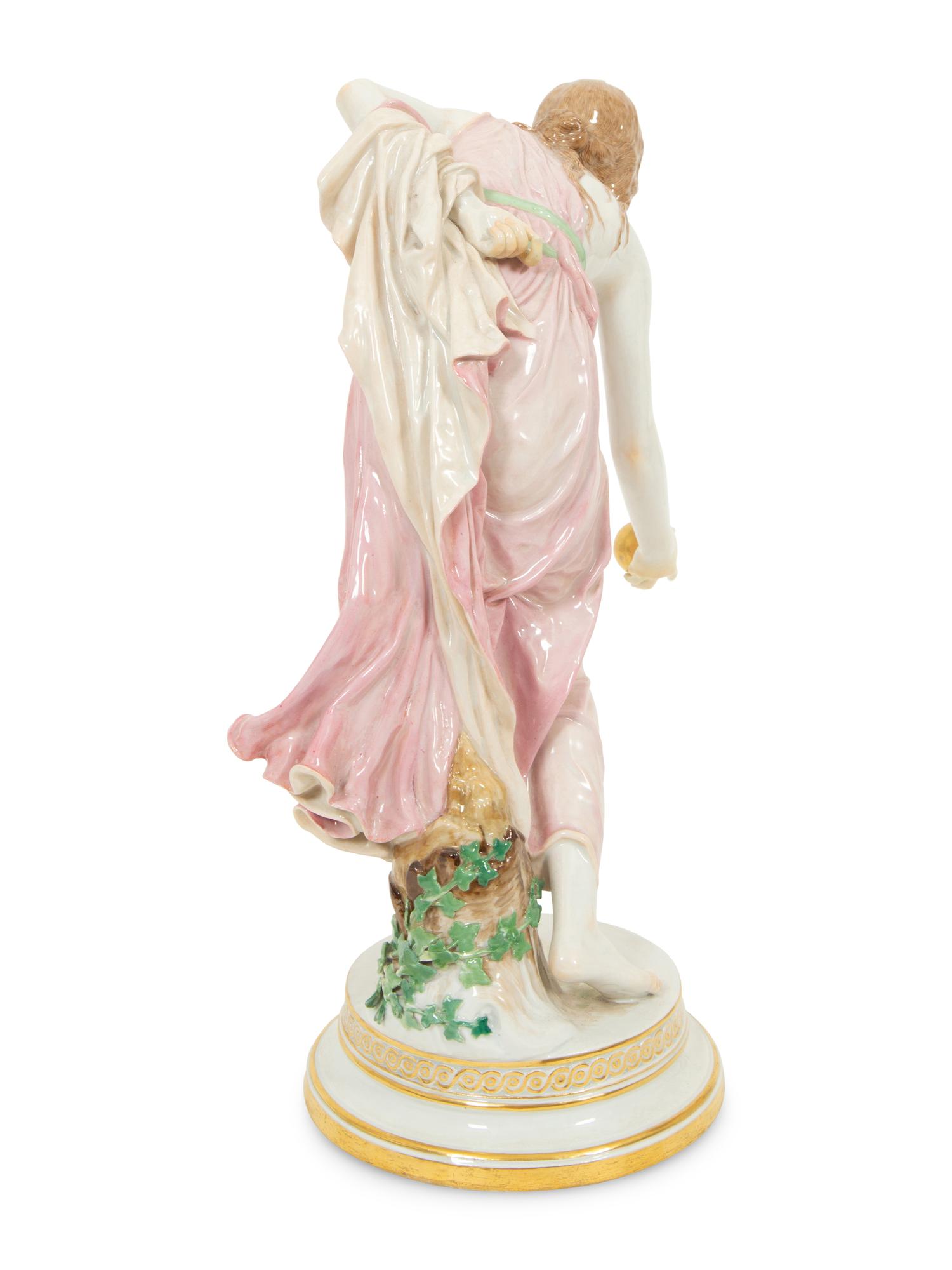 A Group of Six Meissen Porcelain Figures, including Woman with Golden Ball by Walter Schott