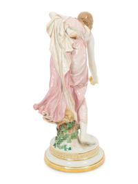 A Group of Six Meissen Porcelain Figures, including Woman with Golden Ball by Walter Schott