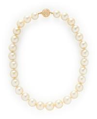 GOLDEN CULTURED PEARL NECKLACE