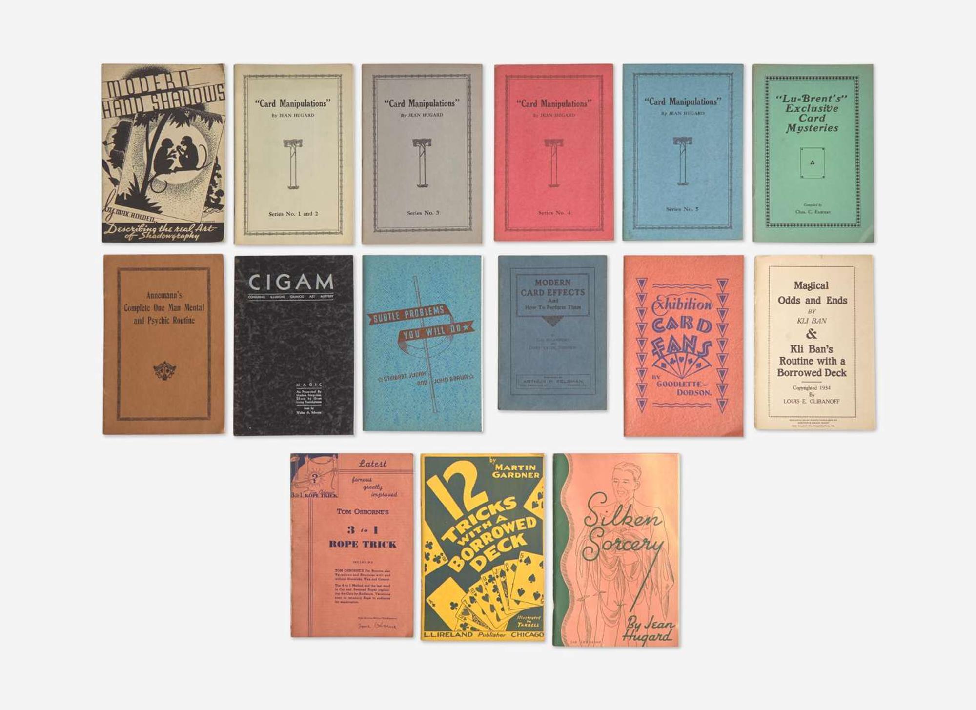 [Magic] Group of 53 titles on Magic, Hypnotism, Sleight of Hand, Cards Tricks, etc.