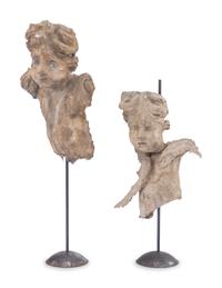 Two Papier-Mâché Casts from Cherub Sculptures