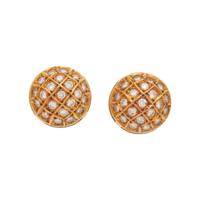 YELLOW GOLD AND DIAMOND EARRINGS