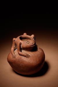 A Nariño Terracotta Frog Vessel