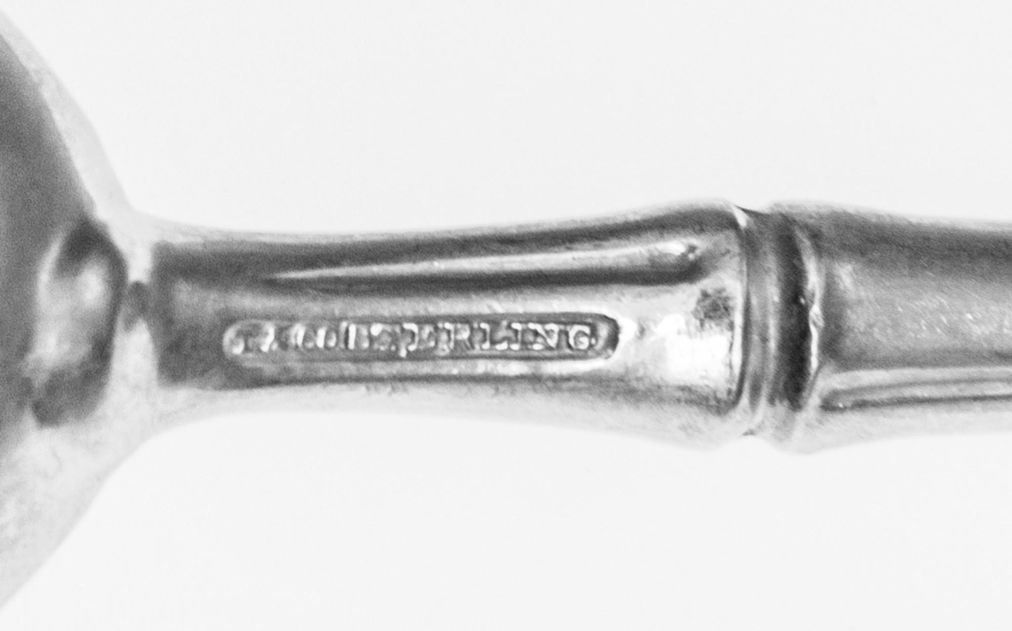 A Set of Six American Silver Coffee Spoons