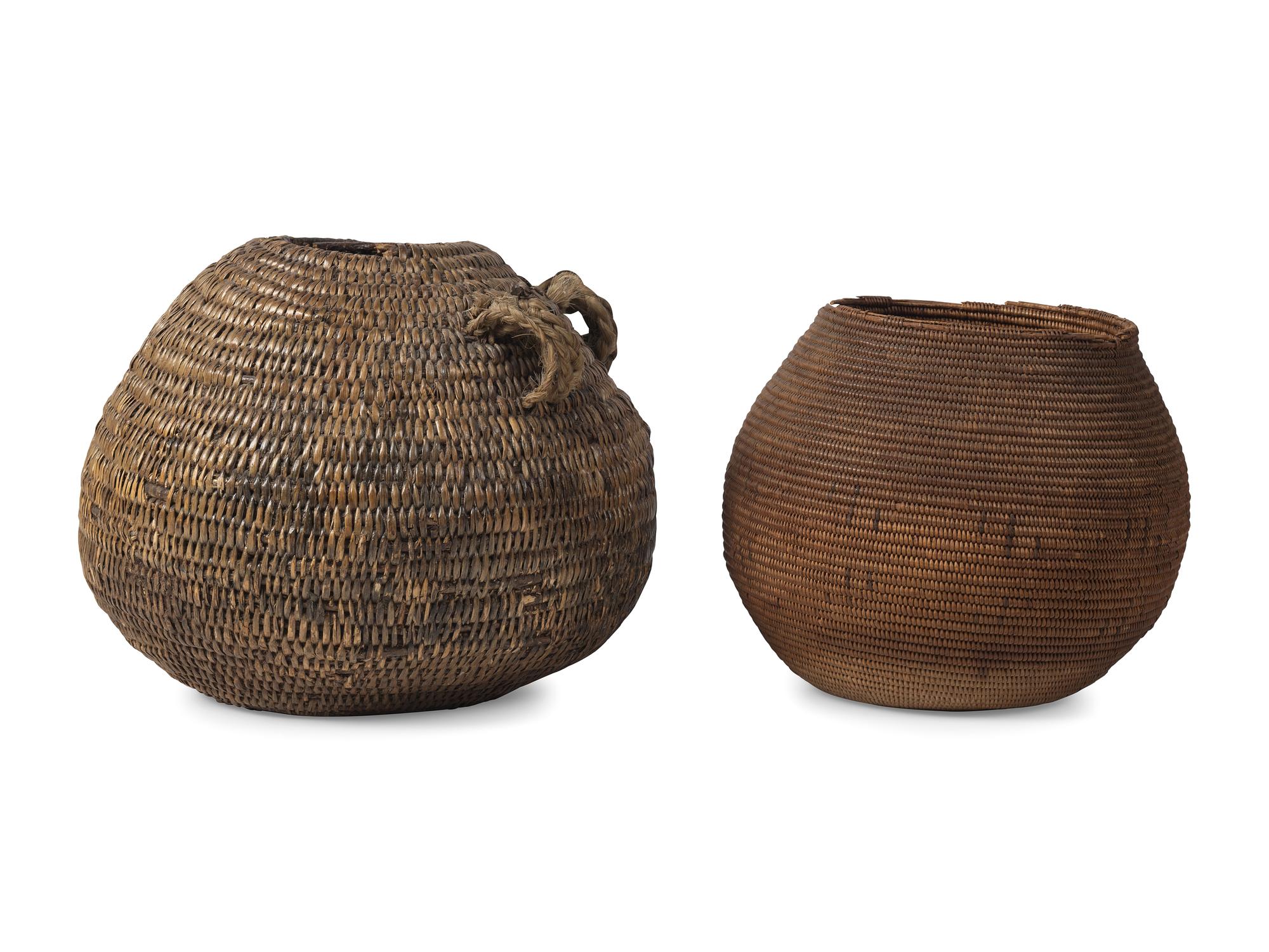 Chemehuevi Basket and Jicarilla Apache Canteen