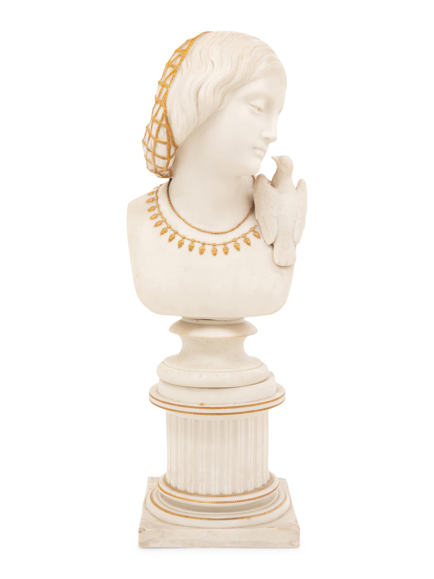 A Copeland Parian Ware Bust of Lesbia