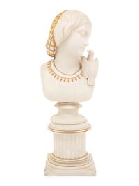 A Copeland Parian Ware Bust of Lesbia