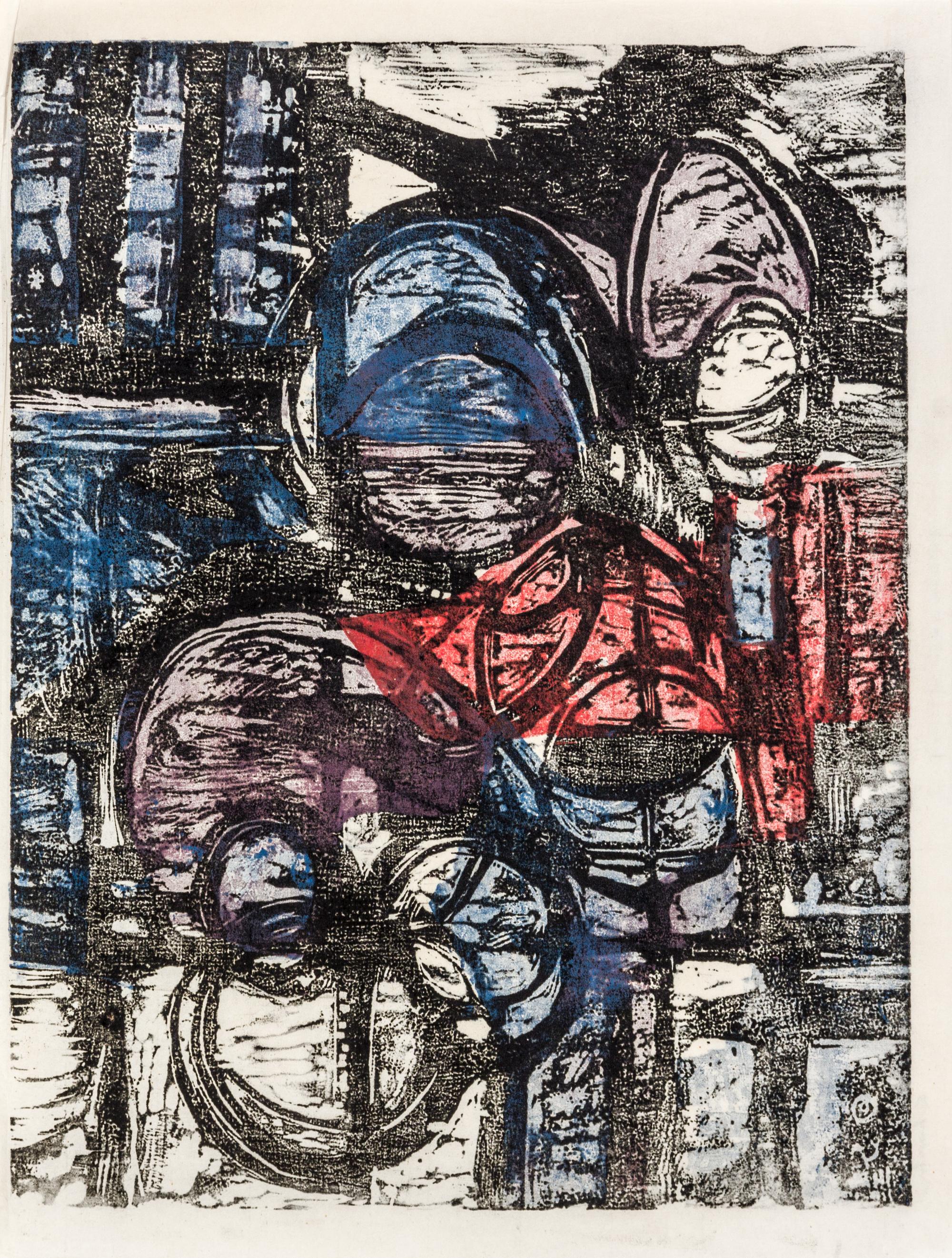 Louis Schanker, (American, 1903-1981), Circle Image, 1952
