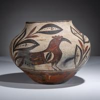 Zia Parrot Pottery Jar