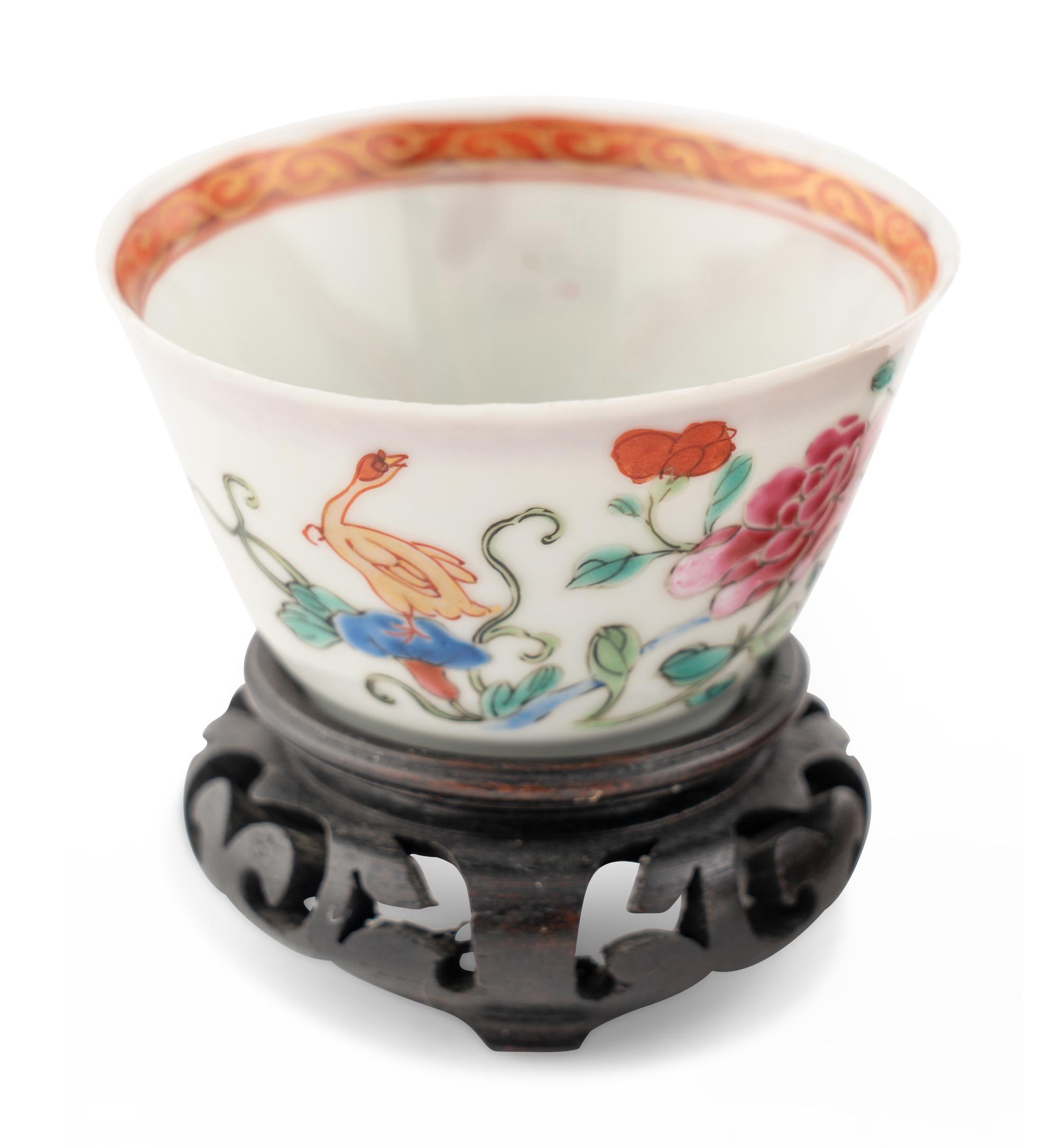 Three Chinese Export Porcelain Cups