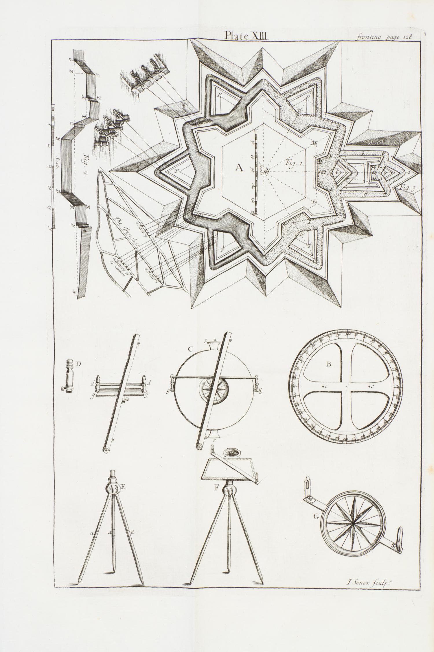 (BION, NICOLAS) STONE, EDMUND, trans. The Construction and Prinipal Uses of Mathematical Instruments. London, 1723. First English ed.