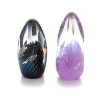 Brian Maytum, BOULDER, CO., 1987, a group of two glass paperweights