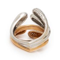 Io Sì, Diamond and Bicolor Gold Ring