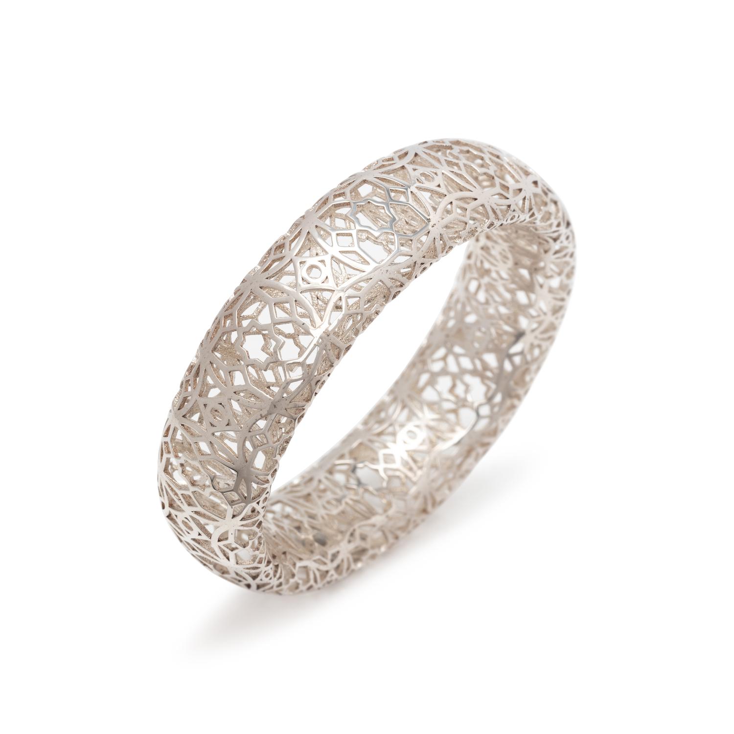 TIFFANY & CO., PALOMA PICASSO, STERLING SILVER 'MARRAKESH' BANGLE BRACELET
