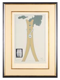 Proposal for a Colossal Structure in the Form of a Clothespin-Compared to Brancusi's Kiss, 1972
