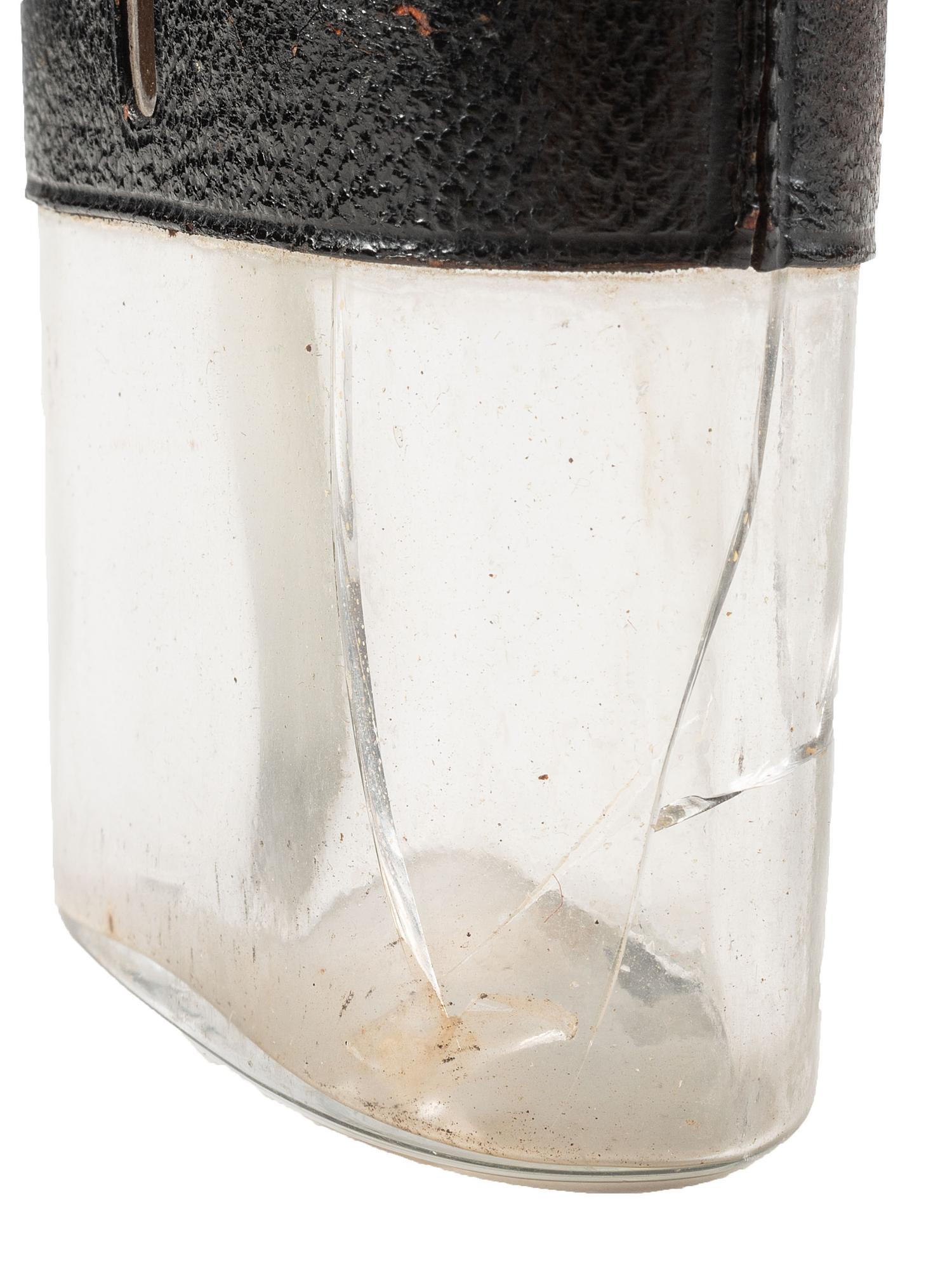 [CIVIL WAR]. Period-flask with UCV inscription to Captain James McElvany, Company F, 35th Georgia Infantry, WIA Cedar Run.