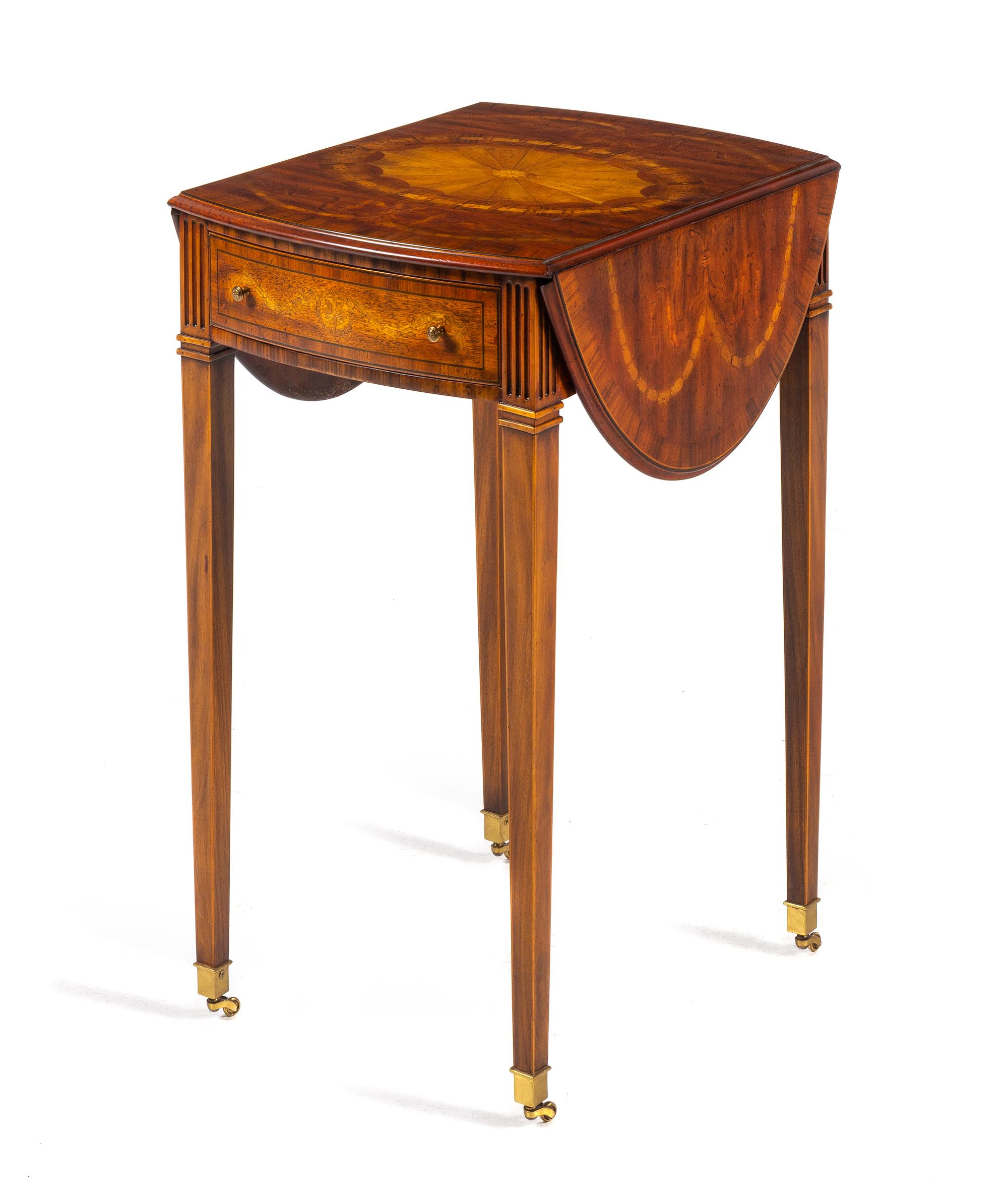 An Inlaid Satinwood Pembroke Table, Maitland Smith