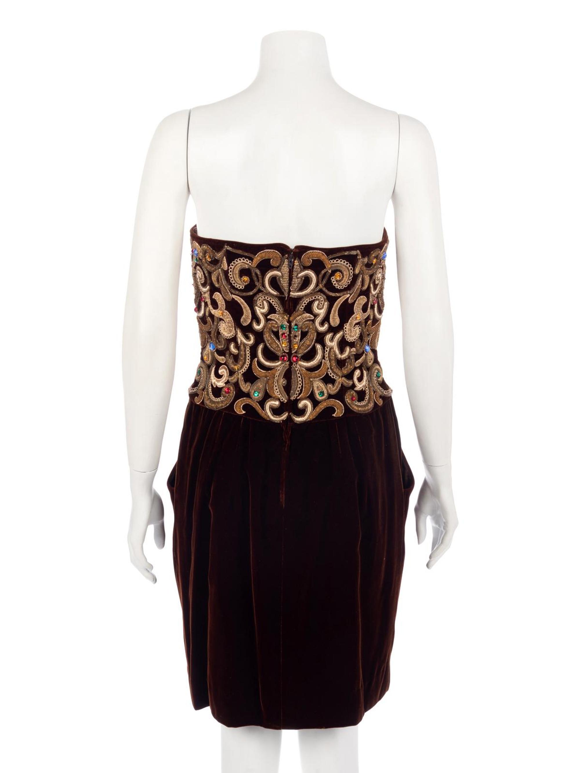 Four Designer Items, 1980-90s: Christian Lacroix, Leonard, Rena Lange & Carolina Herrera