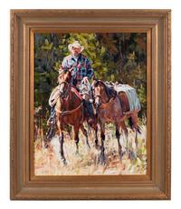Cowboy on Horseback