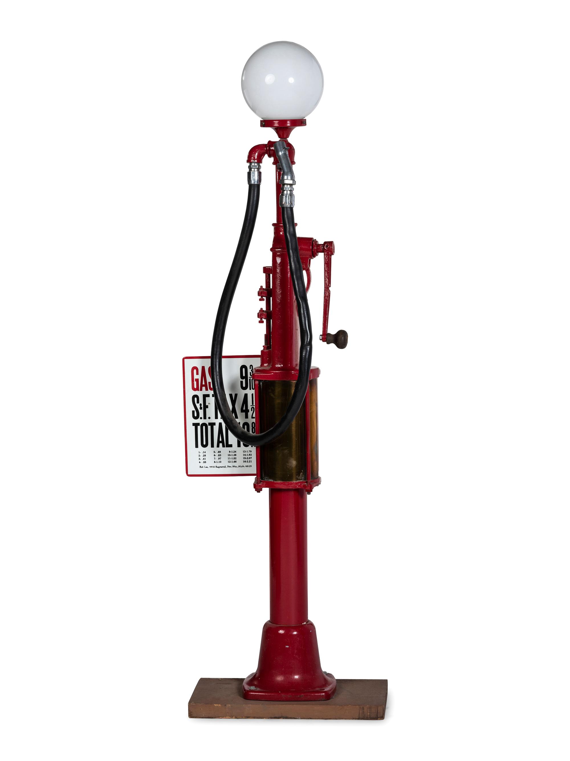 A Previsible Gasoline Pump With Globe