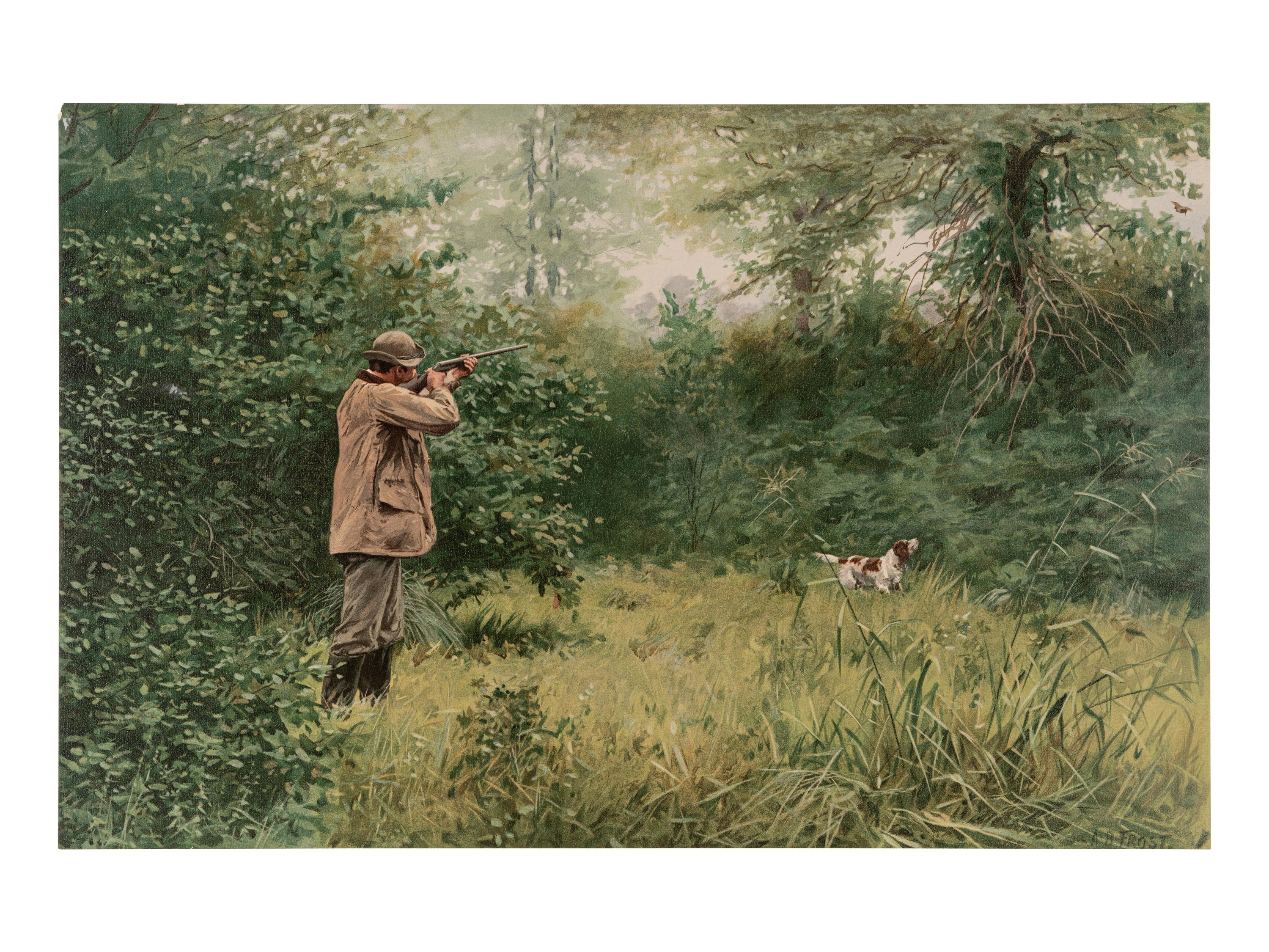 [SPORTING]. FROST, Arthur Burdett (1851-1928). Shooting Pictures. New York: Charles Scribner's Sons, [1895].