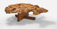 George Nakashima (American, 1905-1990) Exceptional "Minguren I" Coffee Table, New Hope, Pennsylvania, 1982