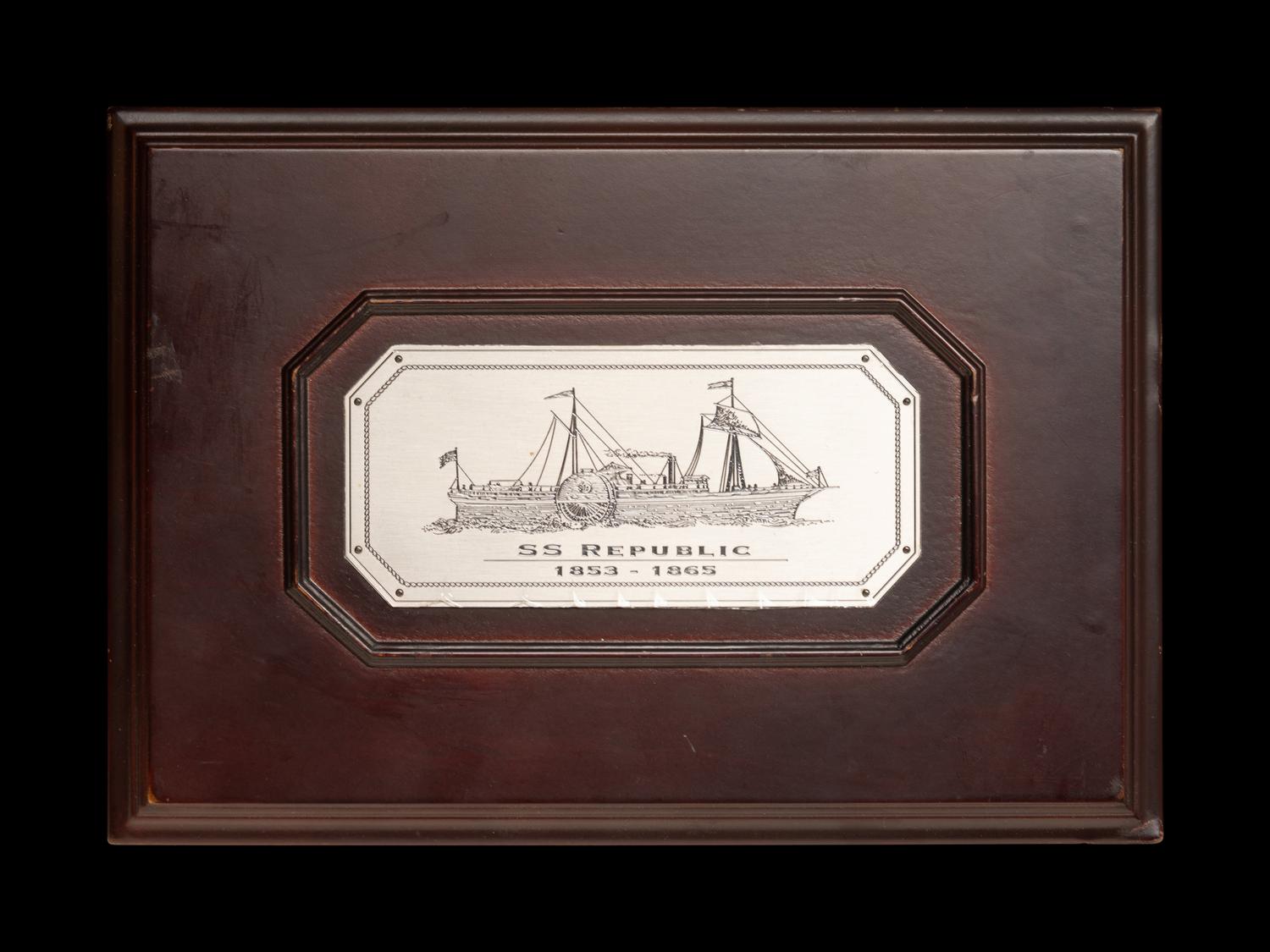 An SS Republic Shipwreck 1861-O Seated Liberty 50c Coin (NGC Genuine-Shipwreck Effect)