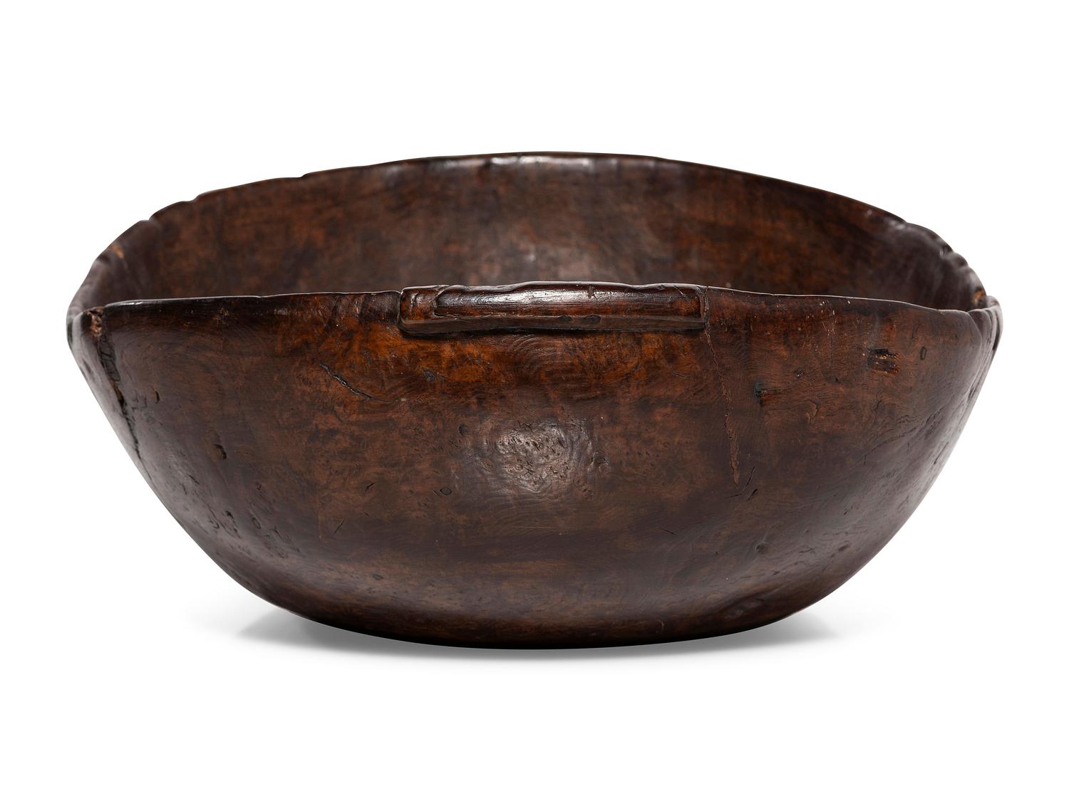 A Northeastern Maple or Ash Burlwood Bowl