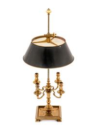A Gilt Metal Four-Light Bouillote Lamp