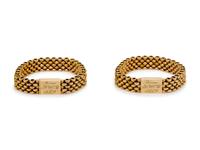 A Pair of Victorian Yellow Gold Baby Bracelets, Circa 1859,