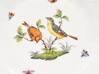 A Set of Eight Herend Rothschild Bird Porcelain Dinner Plates