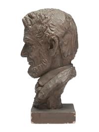 [LINCOLNIANA]. DAVIDSON, Jo (1883-1952), artist. Plaster bust of Abraham Lincoln.