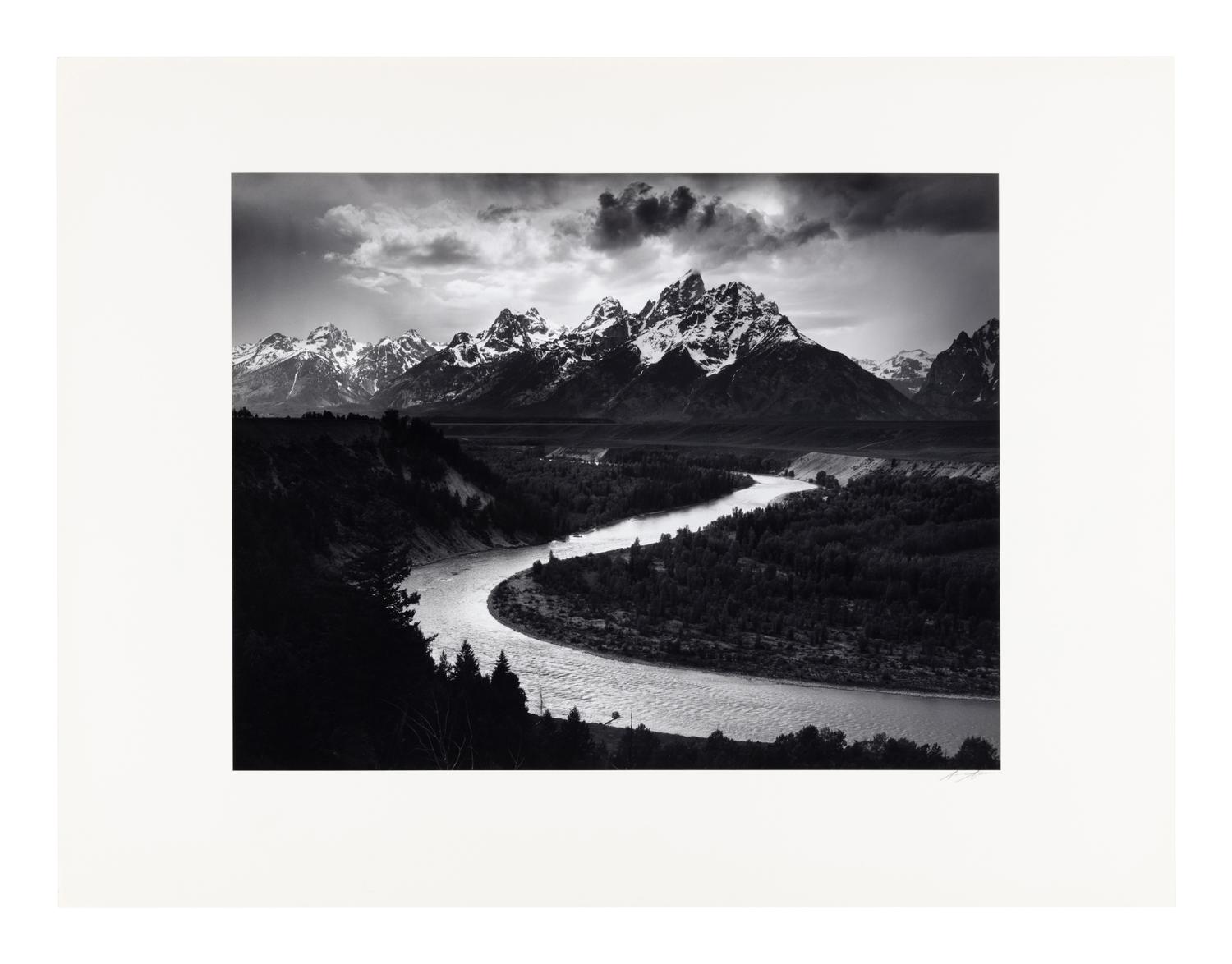 Ansel Adams (1902-1984) The Teton Range and Snake River, Grand Teton National Park, Wyoming, 1942