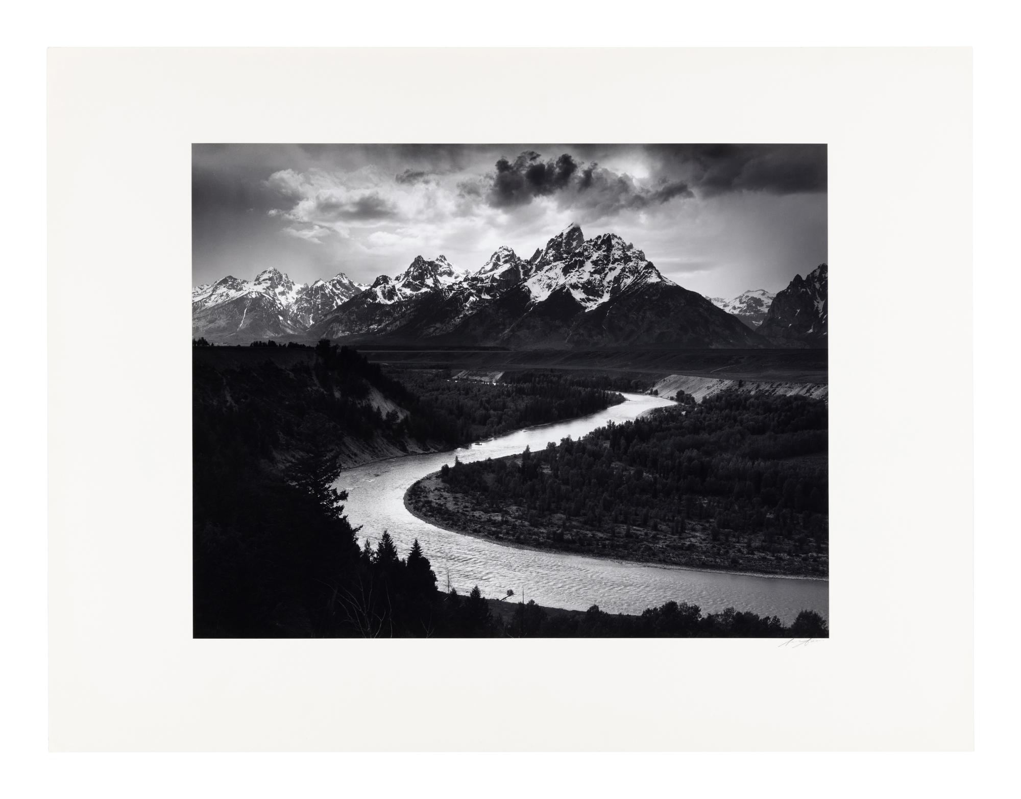 Ansel Adams (1902-1984) The Teton Range and Snake River, Grand Teton National Park, Wyoming, 1942