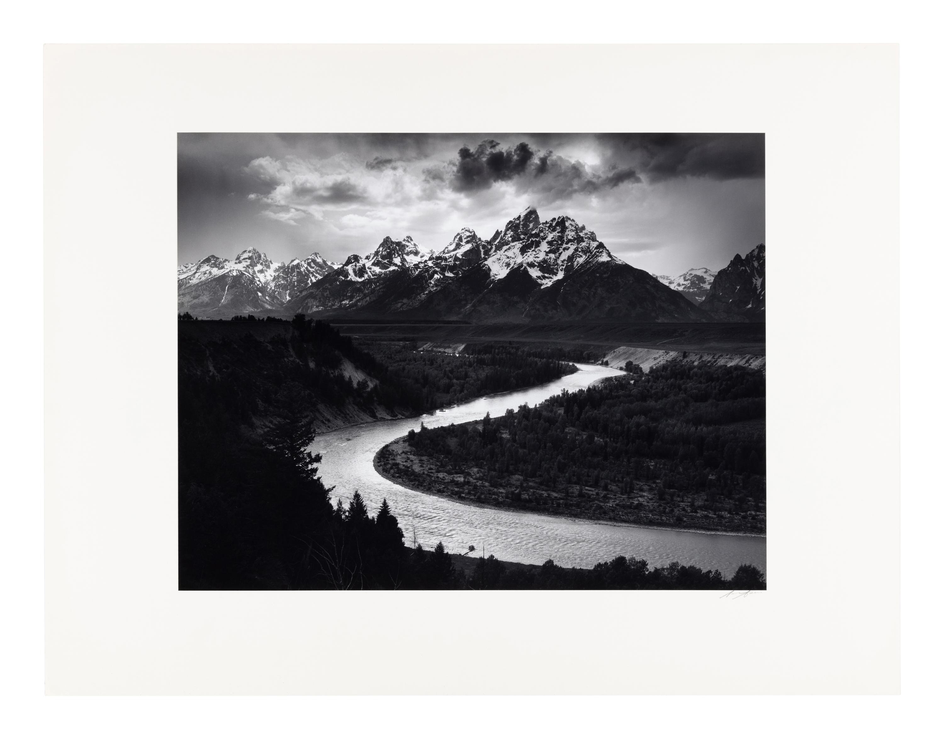 Ansel Adams (1902-1984) The Teton Range and Snake River, Grand Teton National Park, Wyoming, 1942
