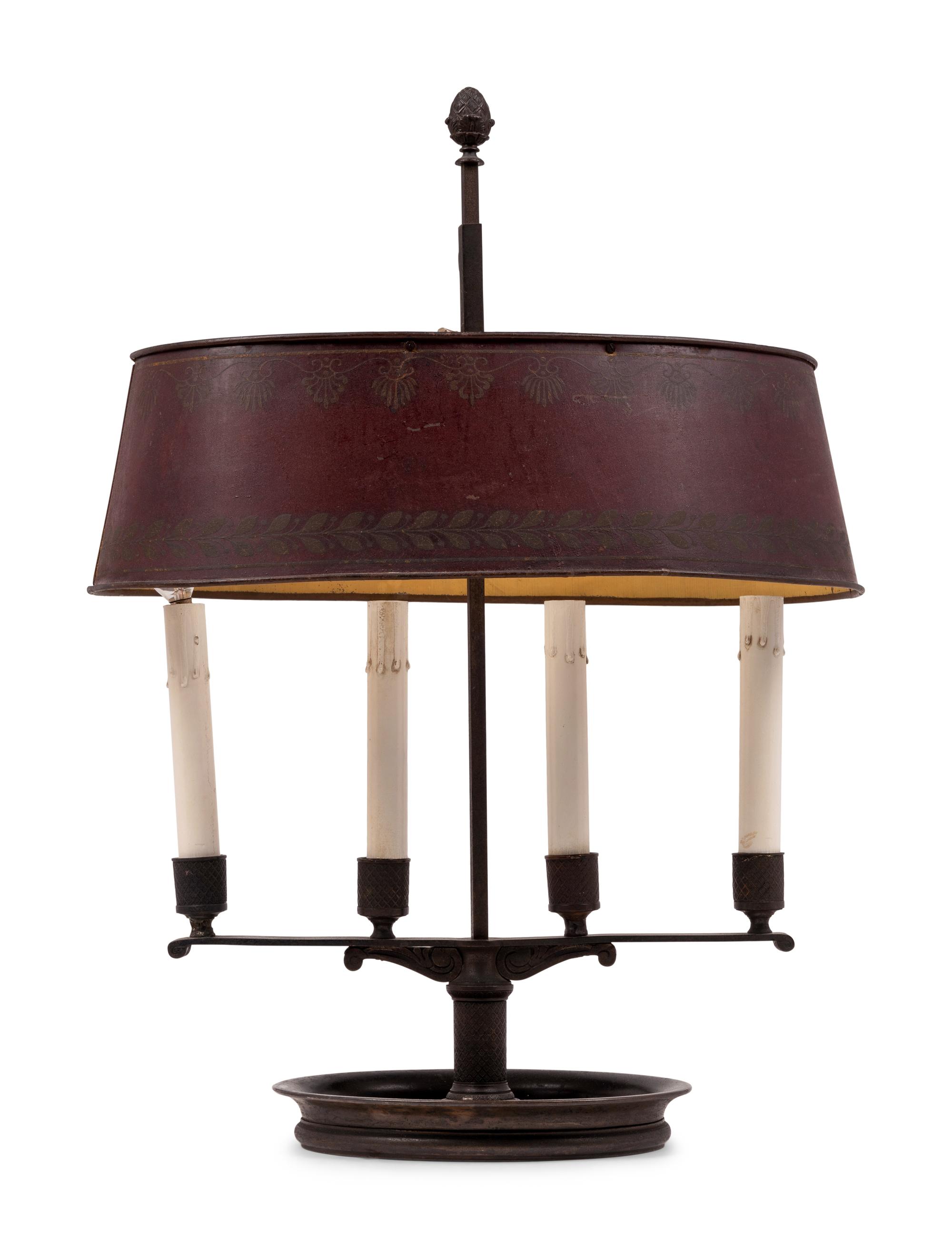 A French Tôle Bouillotte Lamp
