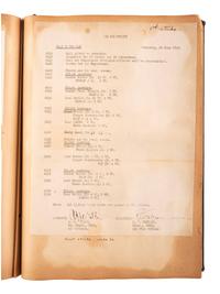 [WORLD WAR II]. Detailed scrapbook of Lieutenant Commander Charles Mason Melhorn, Torpedo Squadron 50.