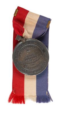 [CIVIL WAR]. New Jersey Army of the Potomac presentation medal identified to John Burke, Company C, 21st New Jersey Volunteers.