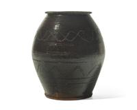 A Manganese-Glazed and Sgraffito-Decorated Jar, Pennsylvania, 19th Century