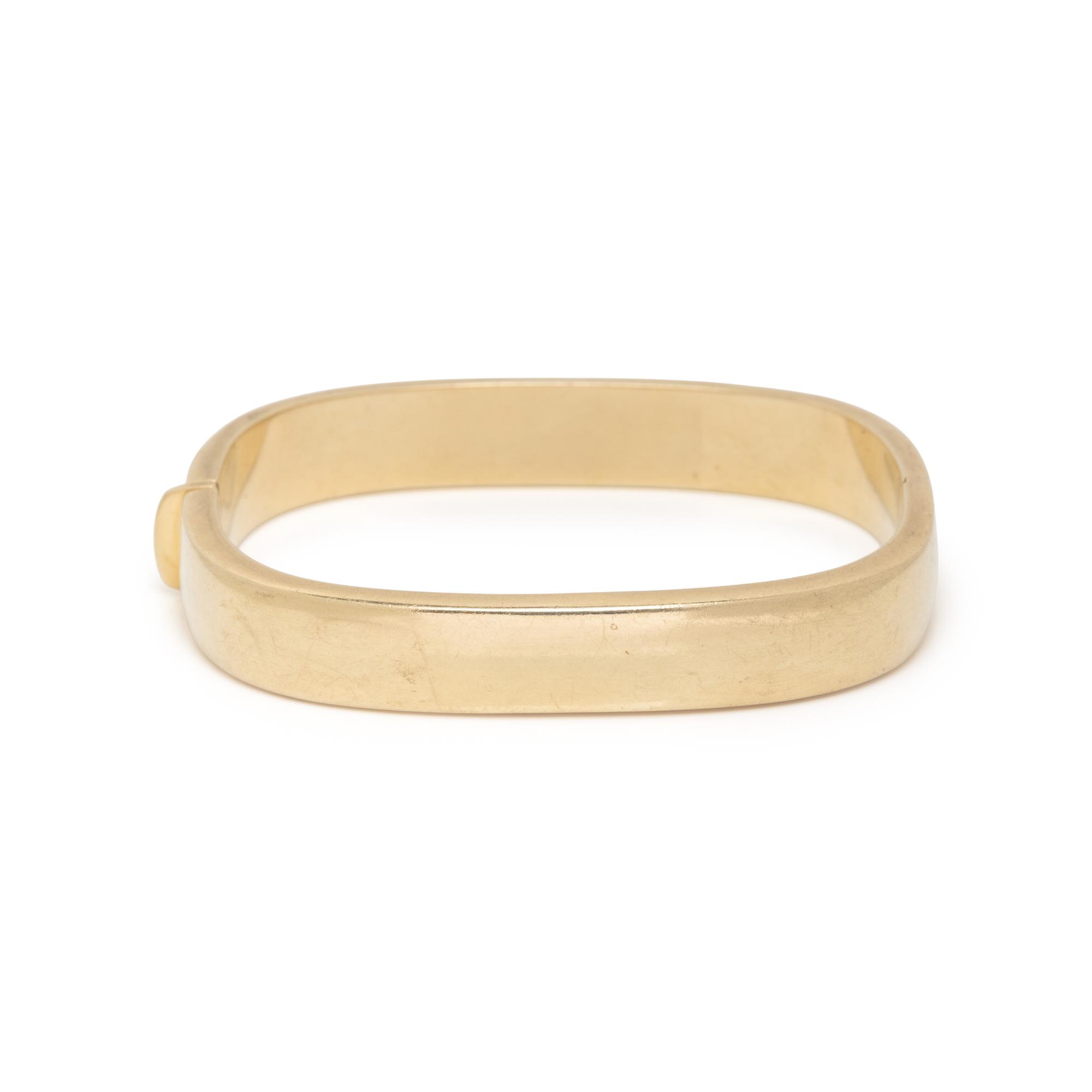 YELLOW GOLD BANGLE BRACELET