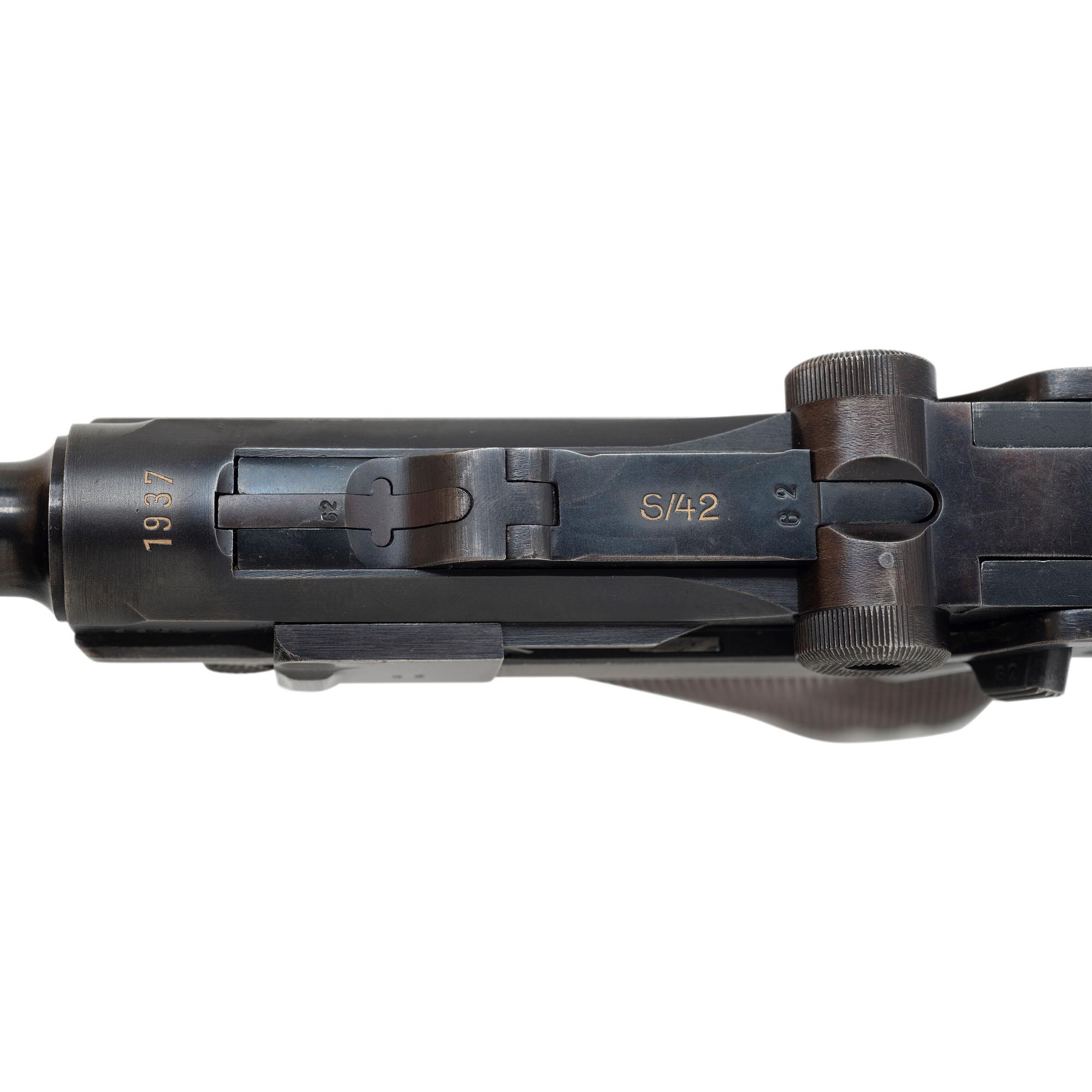 **1937 Dated S/42-Code Luger with Matching Magazine