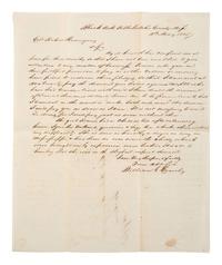[ENSLAVEMENT & ABOLITION]. A group of six letters associated with enslaved individuals, including a letter related to the Randolph family of Virginia.