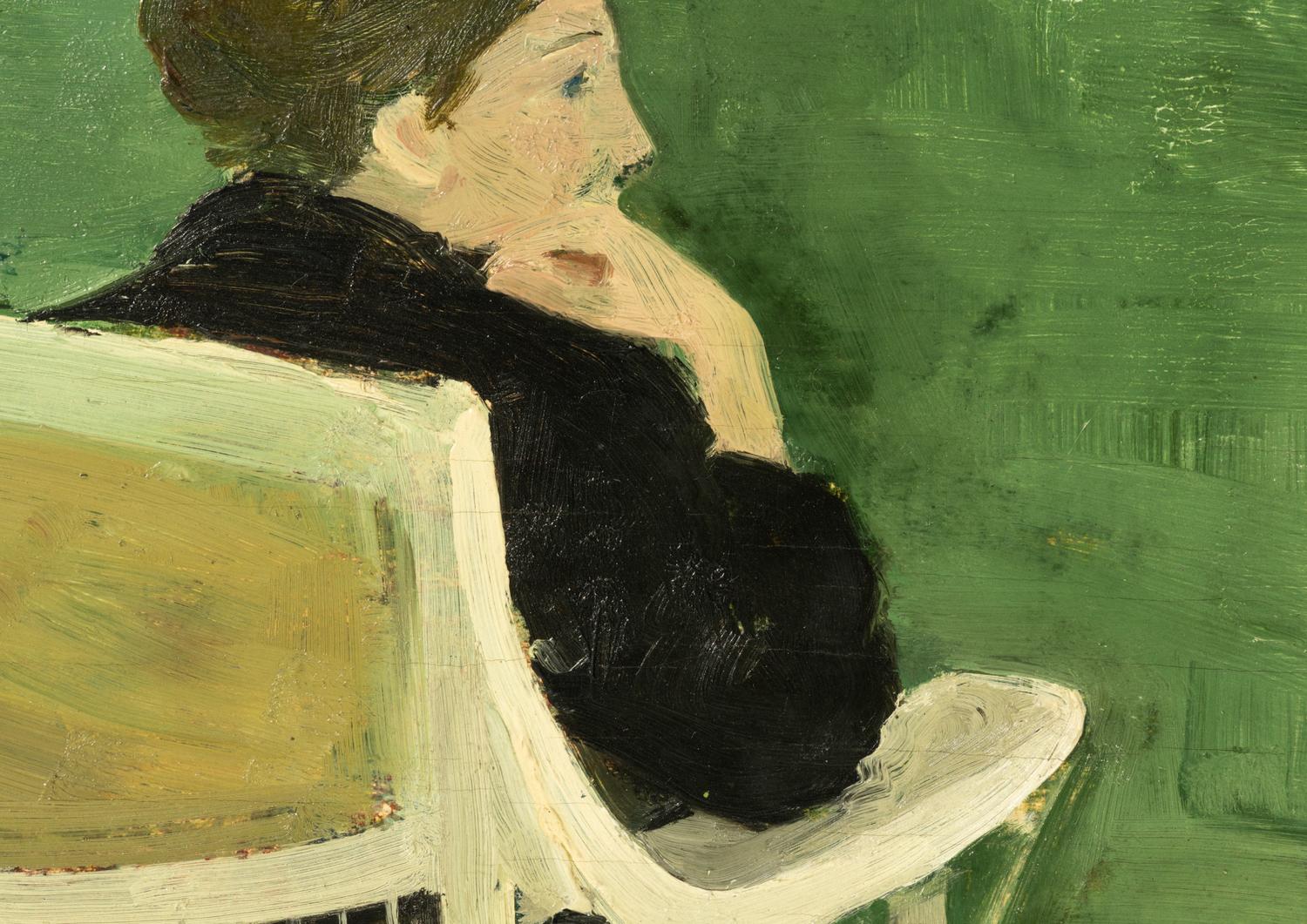 Porch Bench with Seated Figure , c. 1967