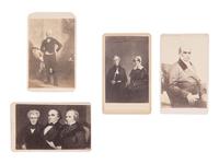 [CLAY, Henry (1777-1852) & WEBSTER, Daniel (1782-1852)]. Group of CDVs featuring the Whig statesmen.