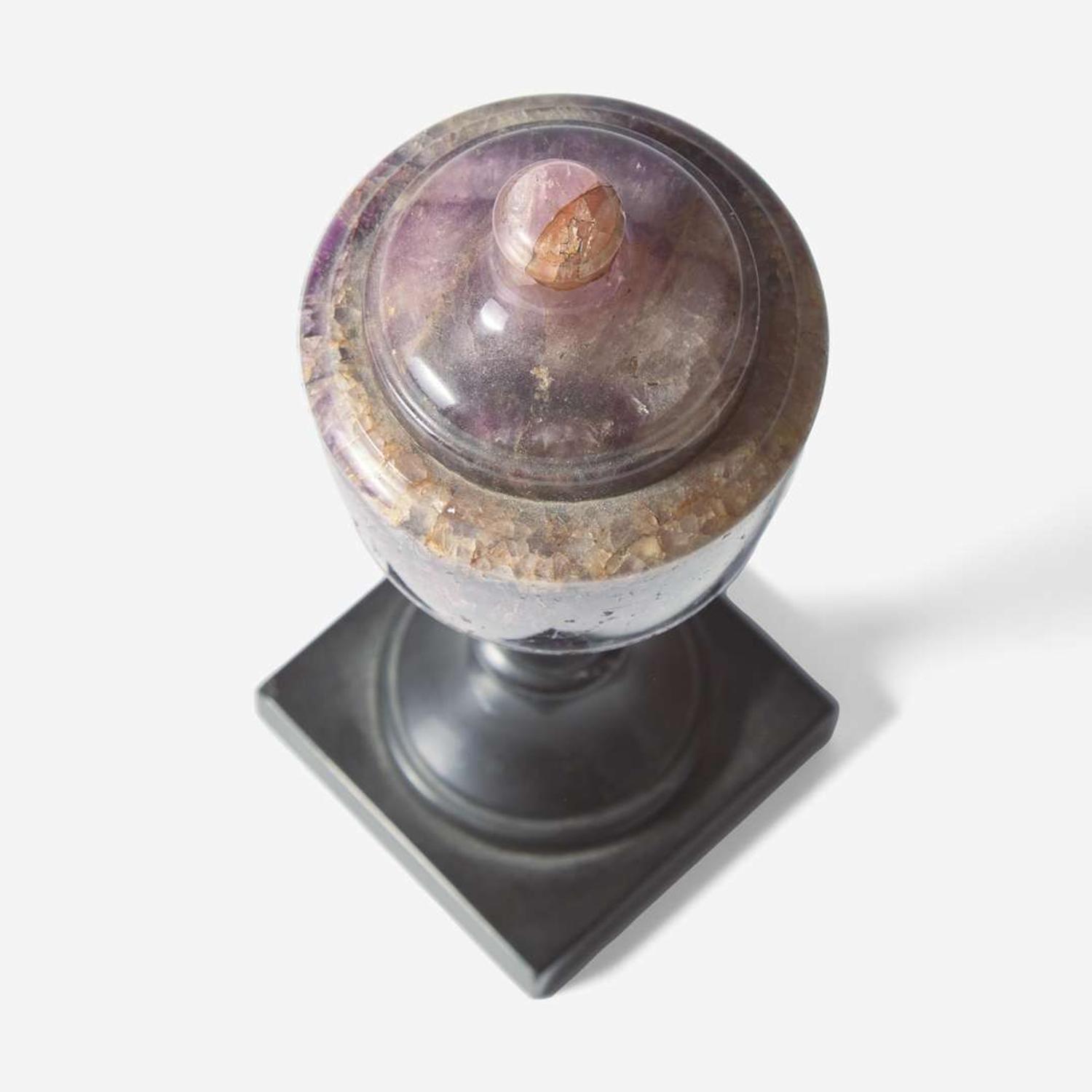 A George III blue-john urn late 18th / early 19th century