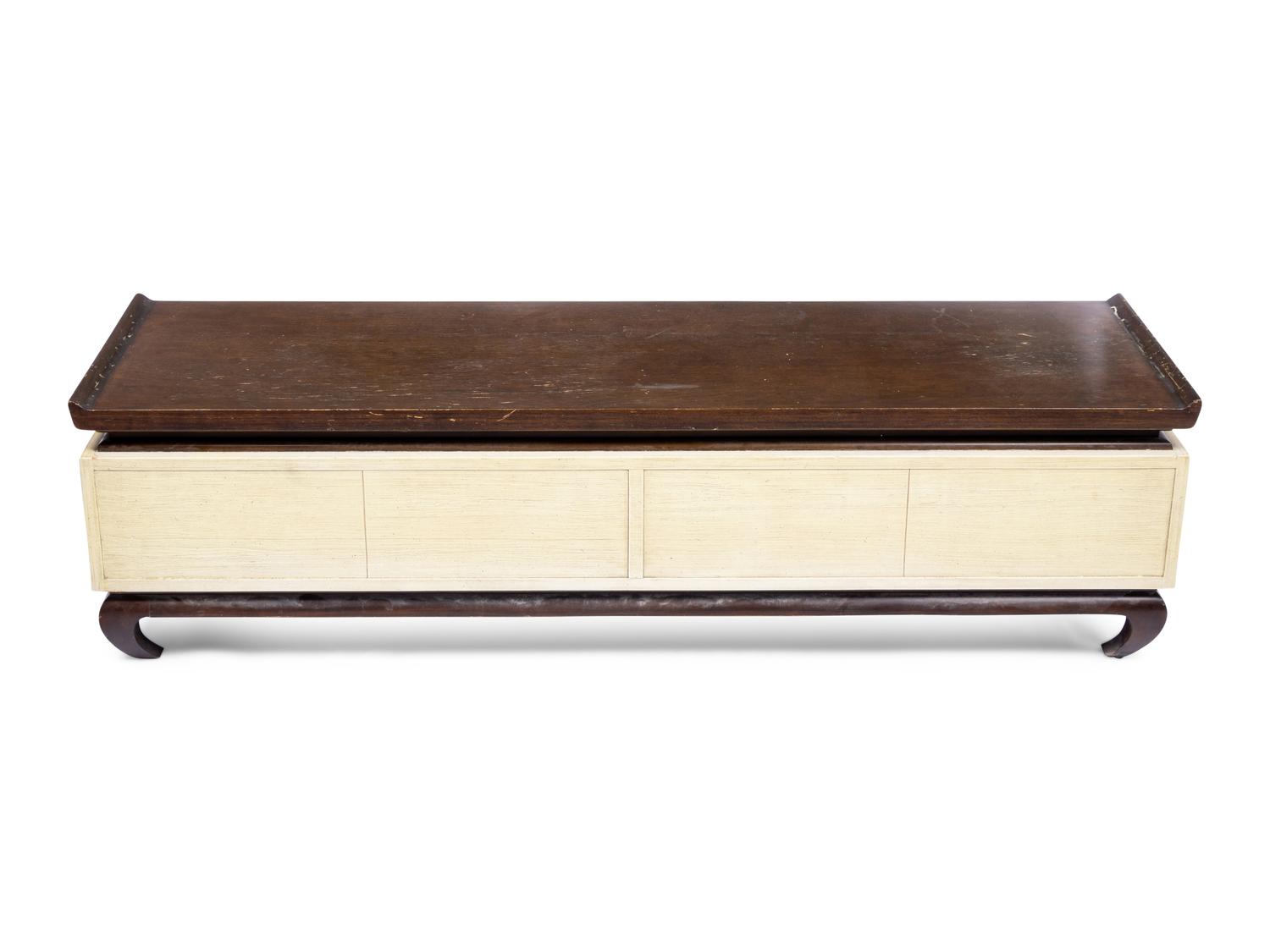 Three Widdicomb Style Lacquered and Polychromed Wood Tables
