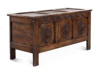 A Charles II Carved Oak Coffer